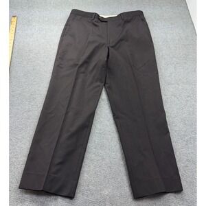 Santorelli Wool Pants 34x28 Romeo 9872 Pinstripe Brown Mad in Italy ‎ *READ*